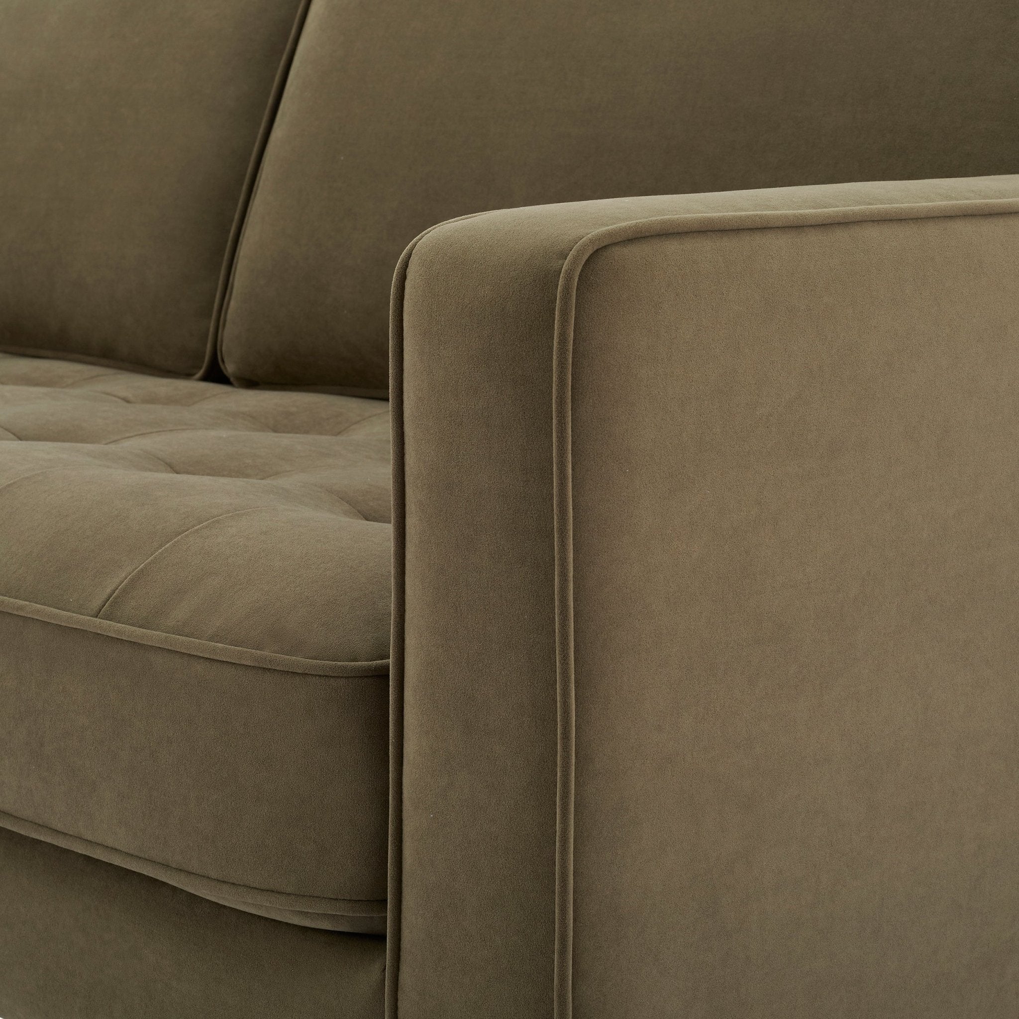Dusklia - Sloane Right Hand Storage Chaise Sofa - Olive