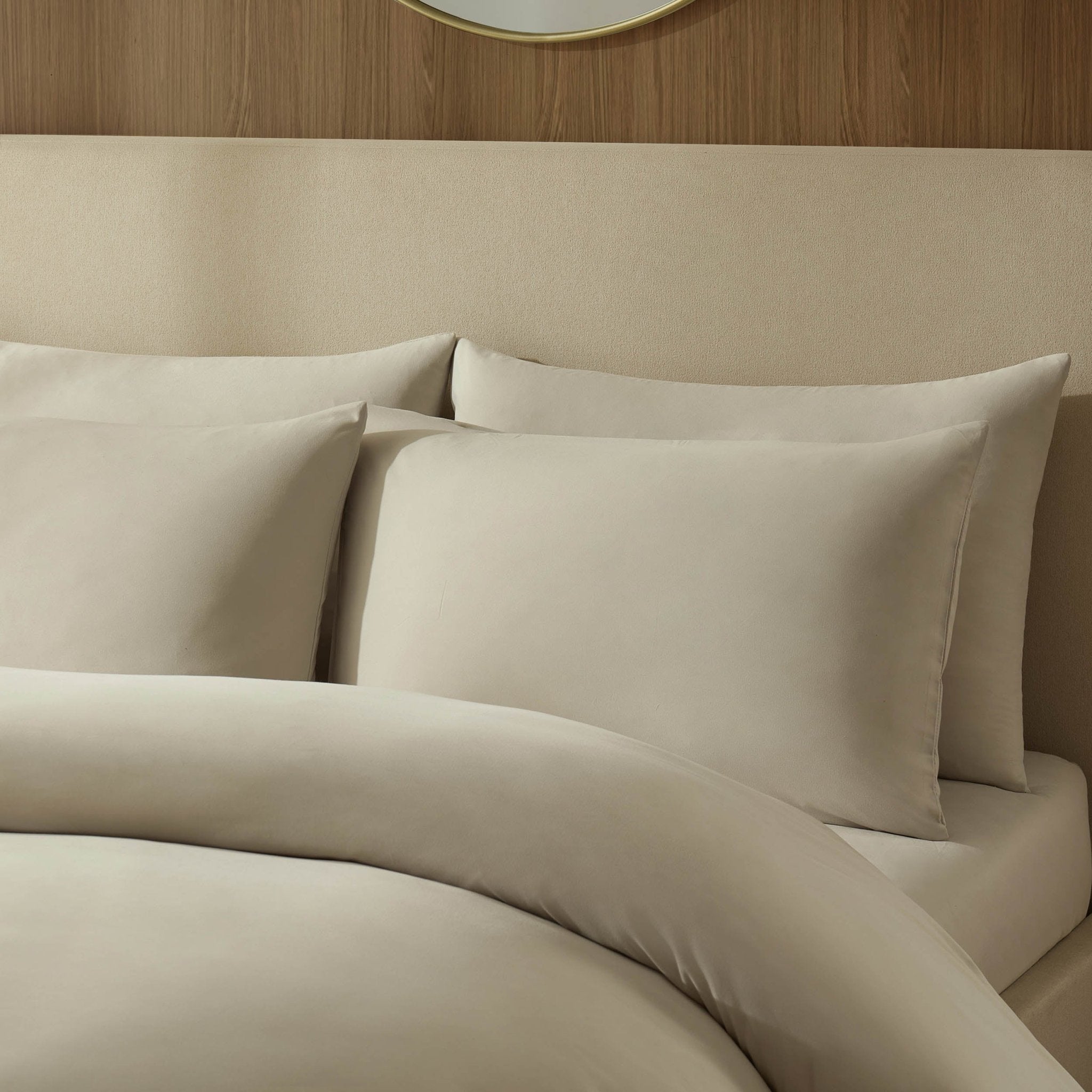 Dusklia - Soft Touch Microfibre Duvet Cover Set - Stone
