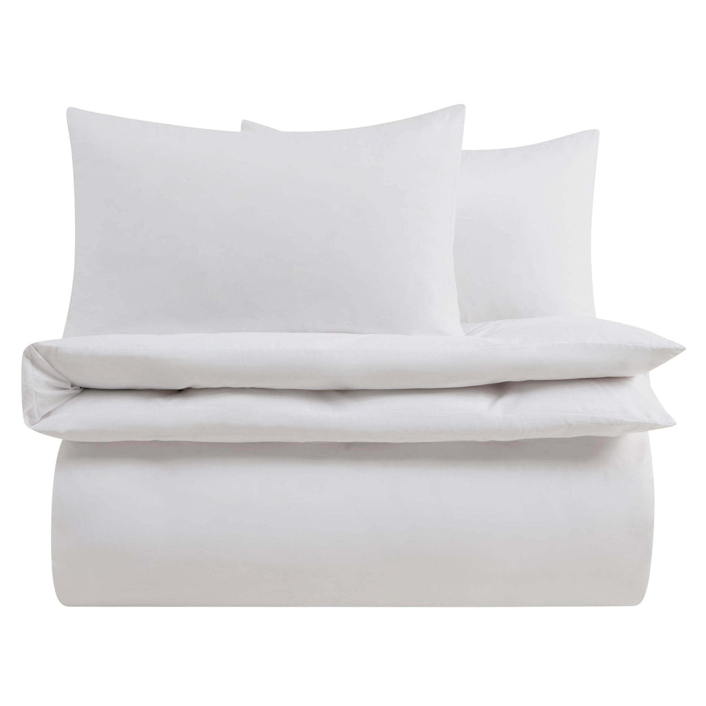Dusklia - Soft Touch Microfibre Duvet Cover & Pillowcase Set - White