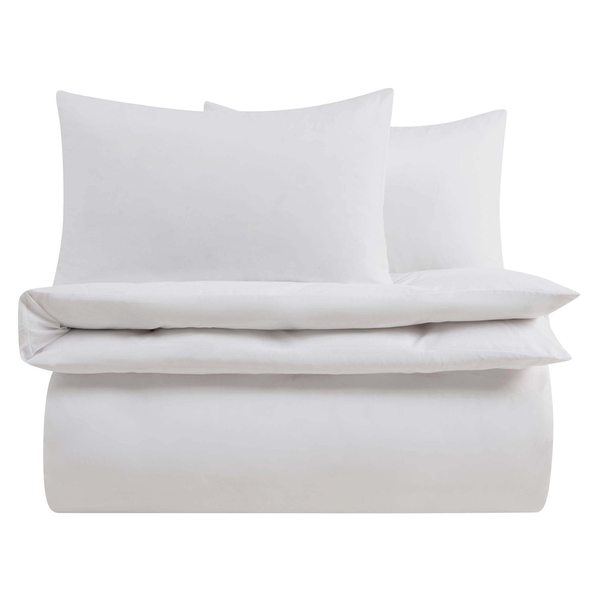 Dusklia - Soft Touch Microfibre Duvet Cover & Pillowcase Set - White