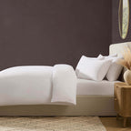 Dusklia - Soft Touch Microfibre Duvet Cover & Pillowcase Set - White
