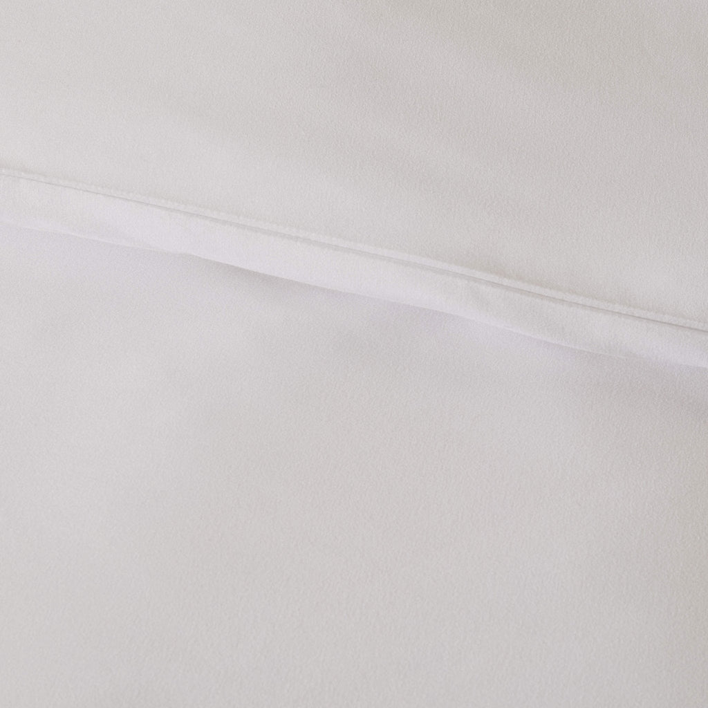 Dusklia - Soft Touch Microfibre Duvet Cover & Pillowcase Set - White