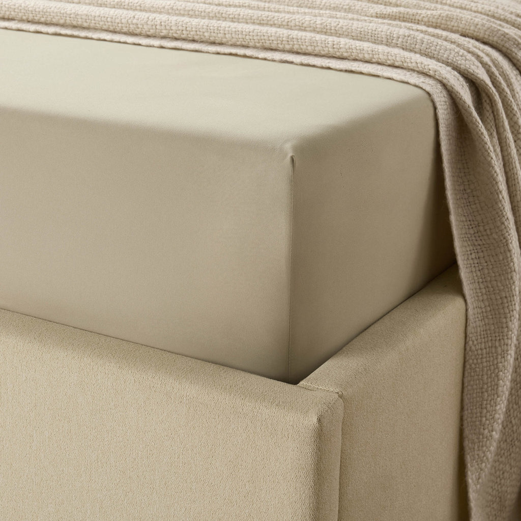 Dusklia - Soft Touch Microfibre Fitted Sheet - Stone
