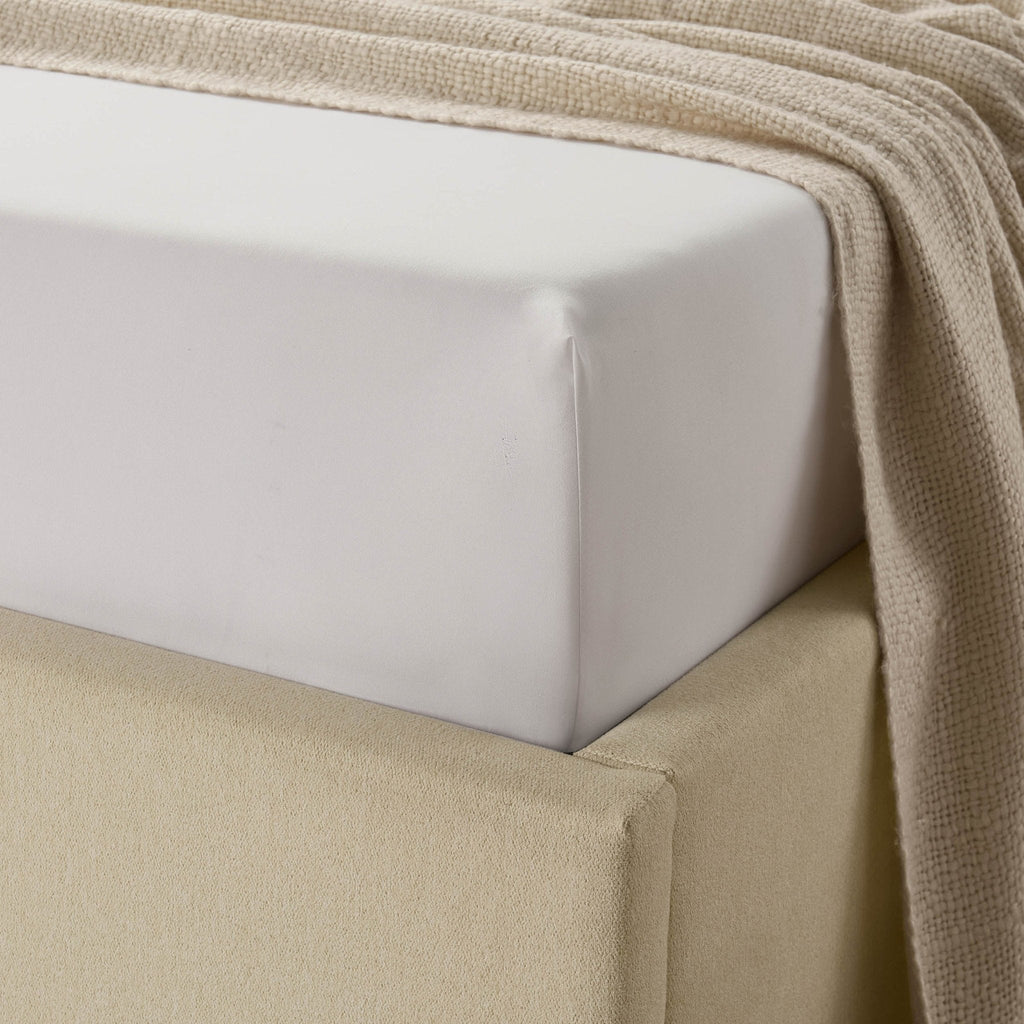 Dusklia - Soft Touch Microfibre Fitted Sheet - White