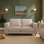 Dusklia - Soho 2 Seater Sofa - Chocolate Stripe