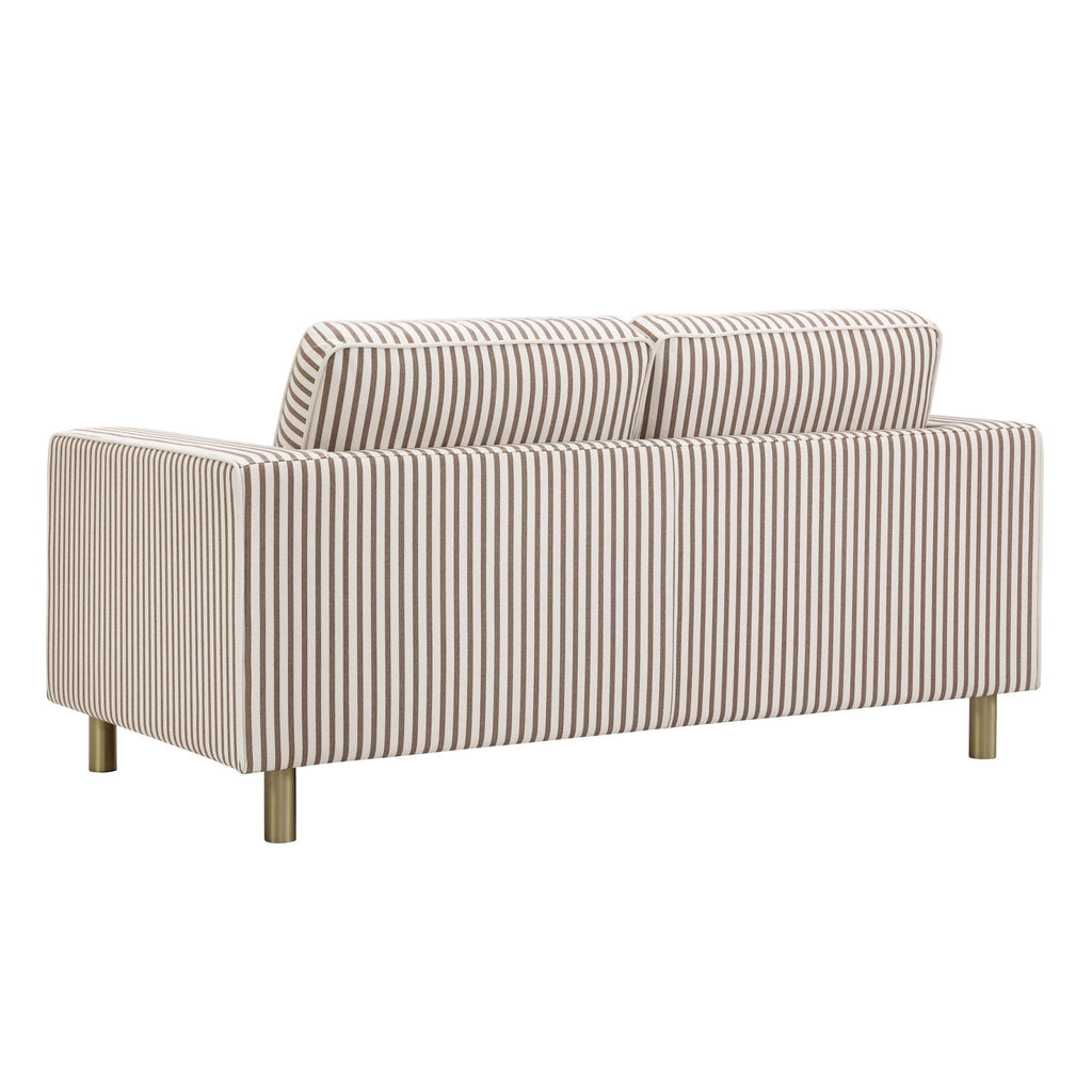 Dusklia - Soho 2 Seater Sofa - Chocolate Stripe