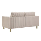 Dusklia - Soho 2 Seater Sofa - Chocolate Stripe