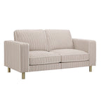 Dusklia - Soho 2 Seater Sofa - Chocolate Stripe