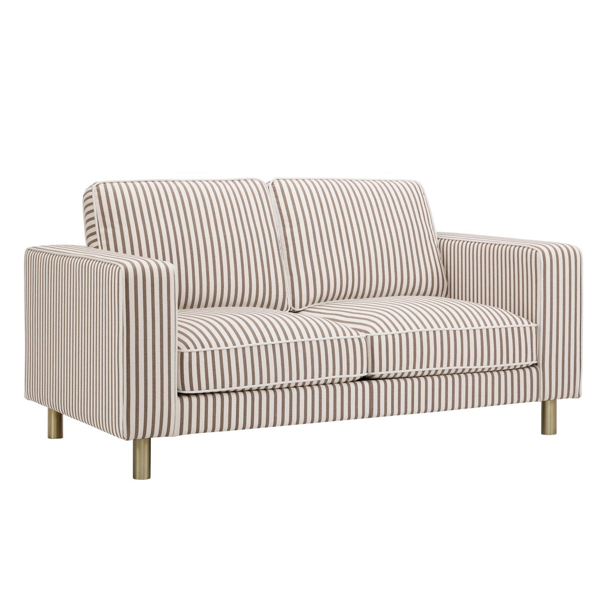 Dusklia - Soho 2 Seater Sofa - Chocolate Stripe