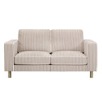 Dusklia - Soho 2 Seater Sofa - Chocolate Stripe