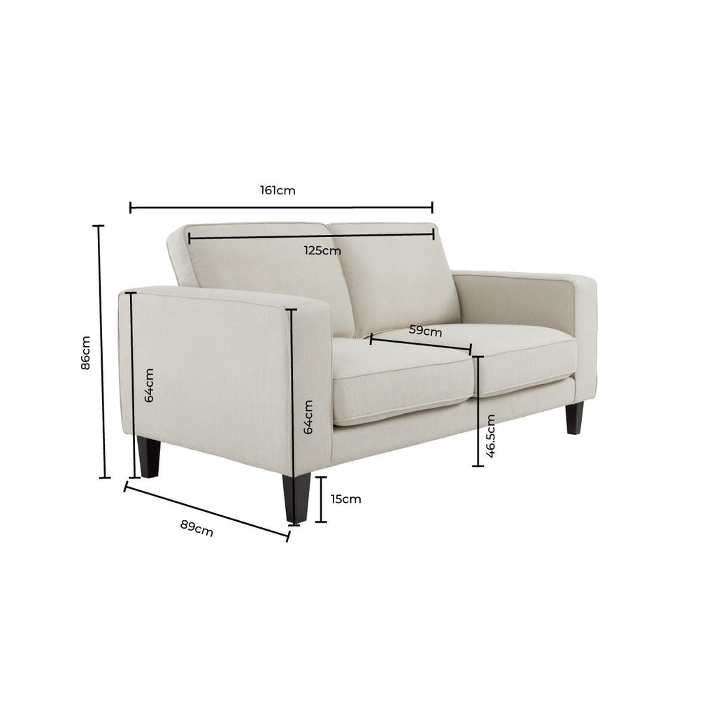 Dusklia - Soho 2 Seater Sofa - Chocolate Stripe