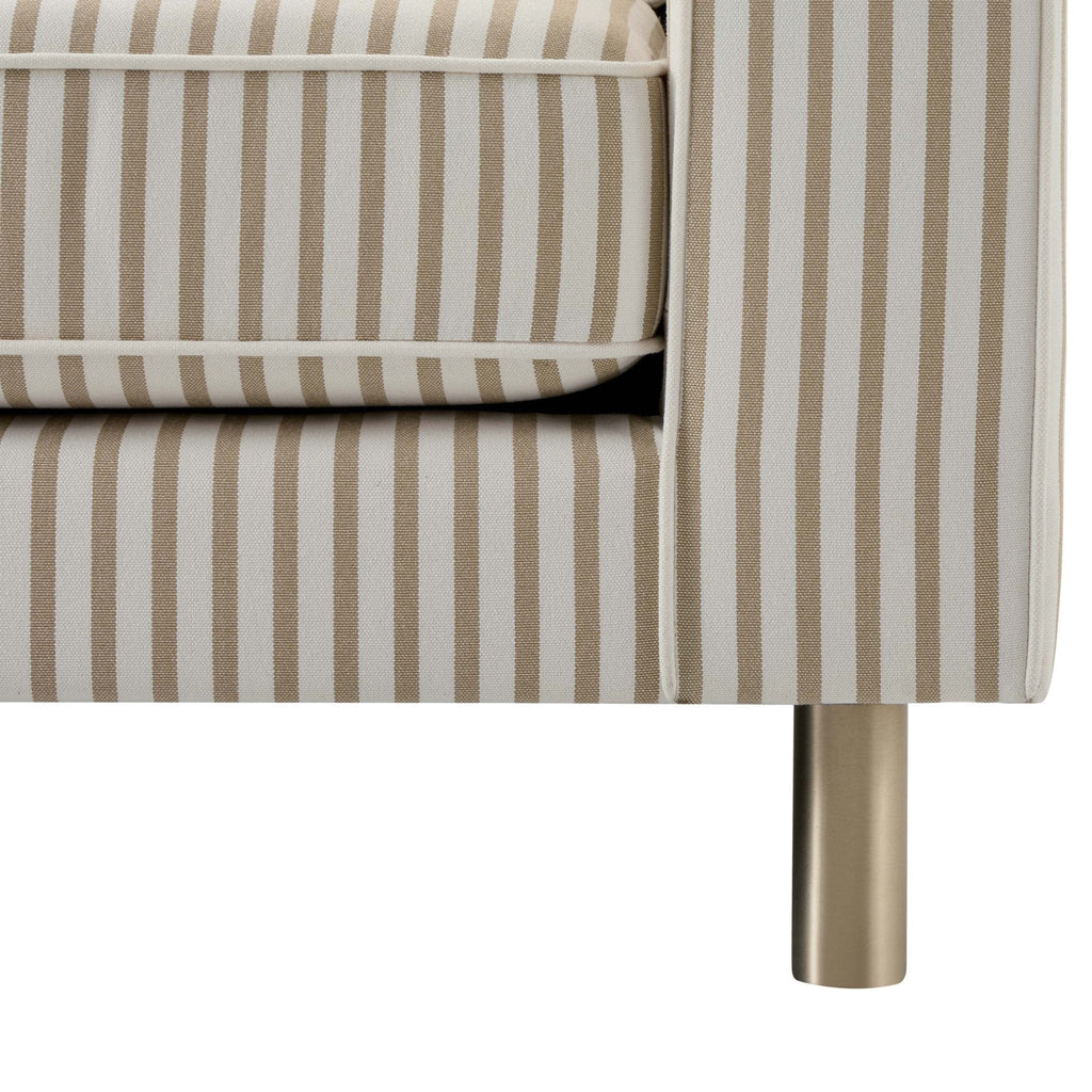 Dusklia - Soho 2 Seater Sofa - Sand Stripe