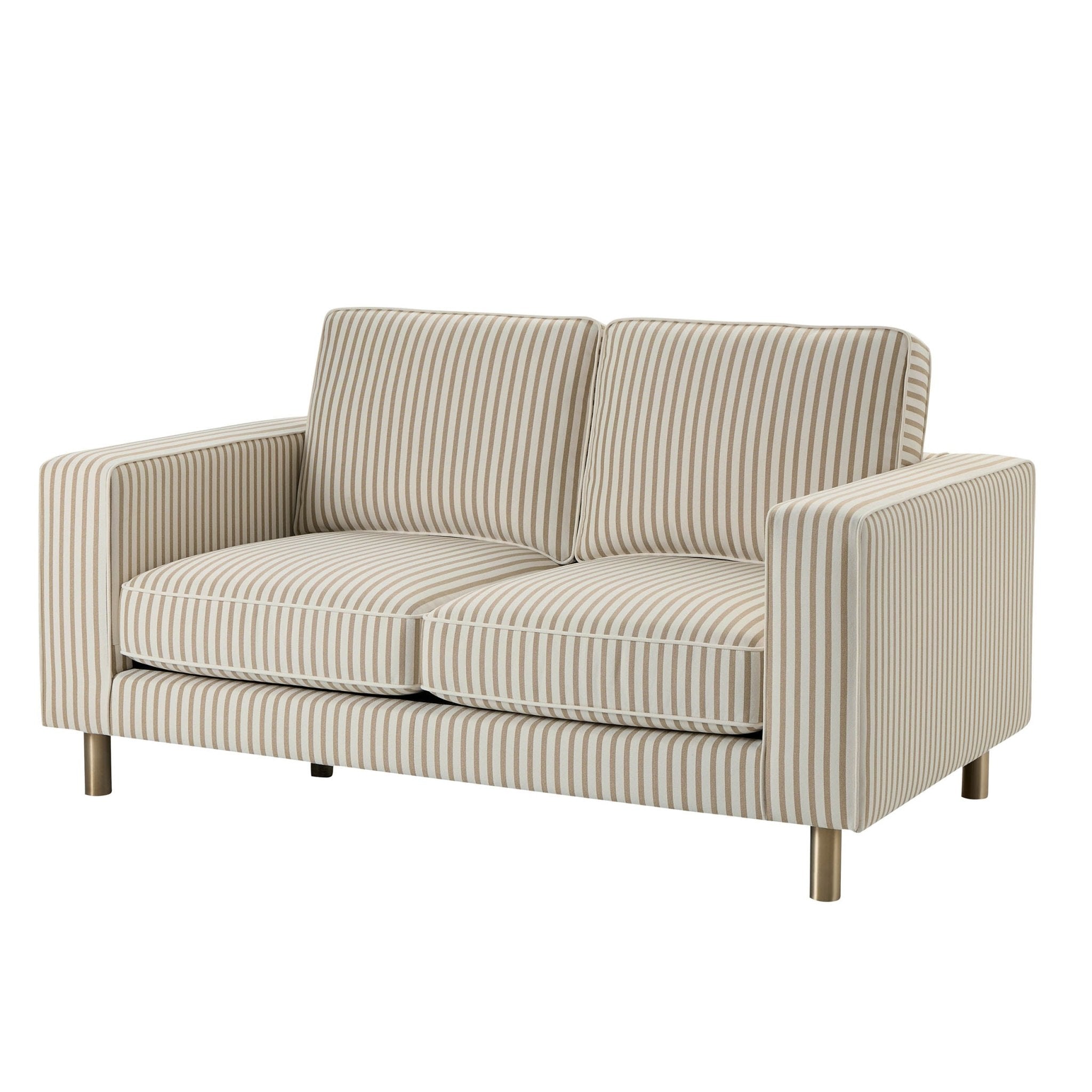 Dusklia - Soho 2 Seater Sofa - Sand Stripe