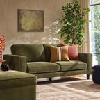 Dusklia - Soho 3 Seater Sofa - Chenille Olive