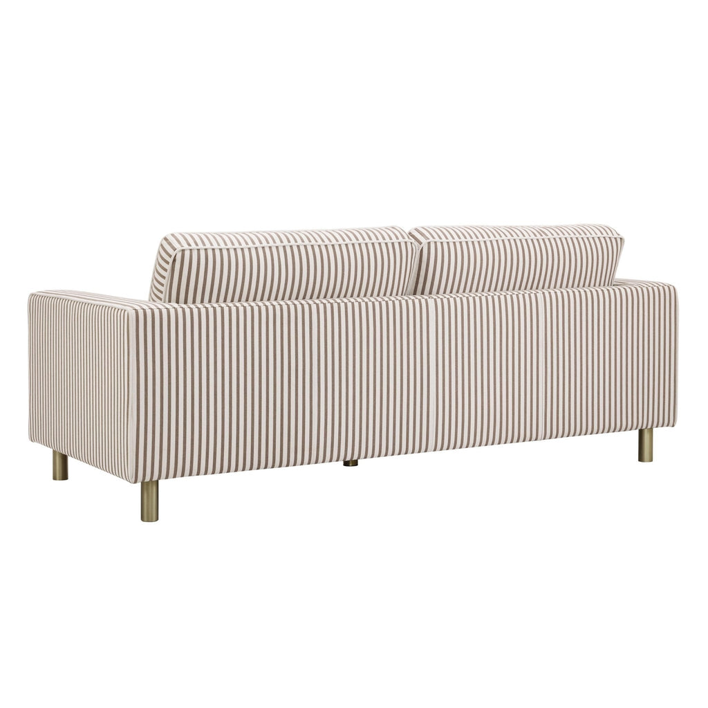 Dusklia - Soho 3 Seater Sofa - Chocolate Stripe