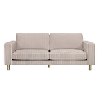 Dusklia - Soho 3 Seater Sofa - Chocolate Stripe