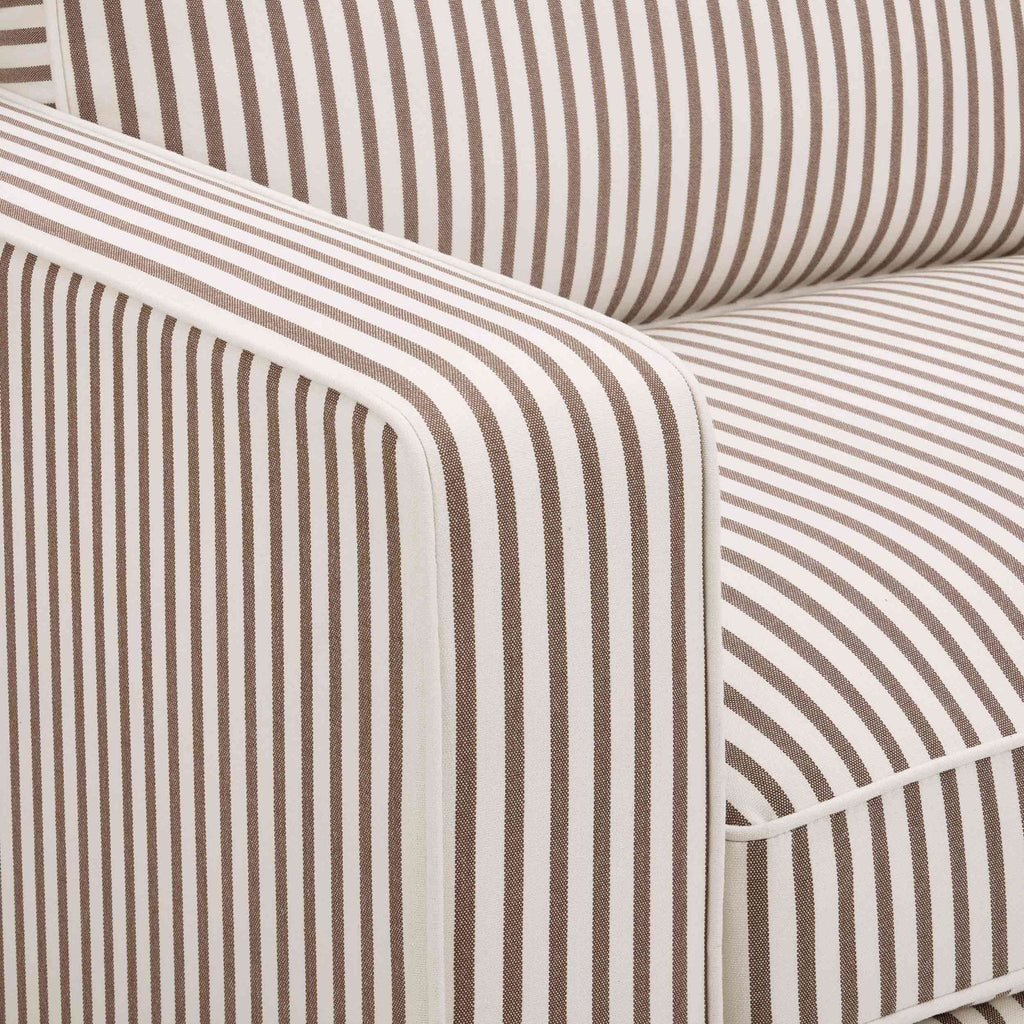 Dusklia - Soho 3 Seater Sofa - Chocolate Stripe