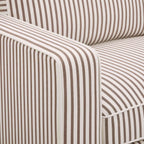 Dusklia - Soho 3 Seater Sofa - Chocolate Stripe