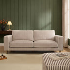 Dusklia - Soho 3 Seater Sofa - Chocolate Stripe