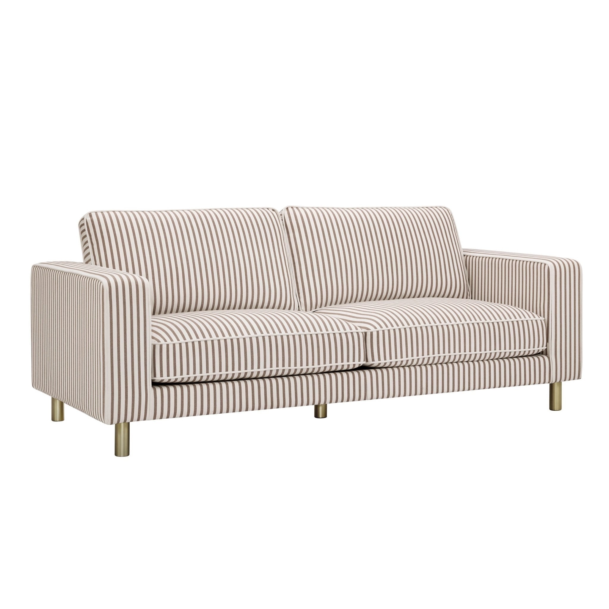 Dusklia - Soho 3 Seater Sofa - Chocolate Stripe