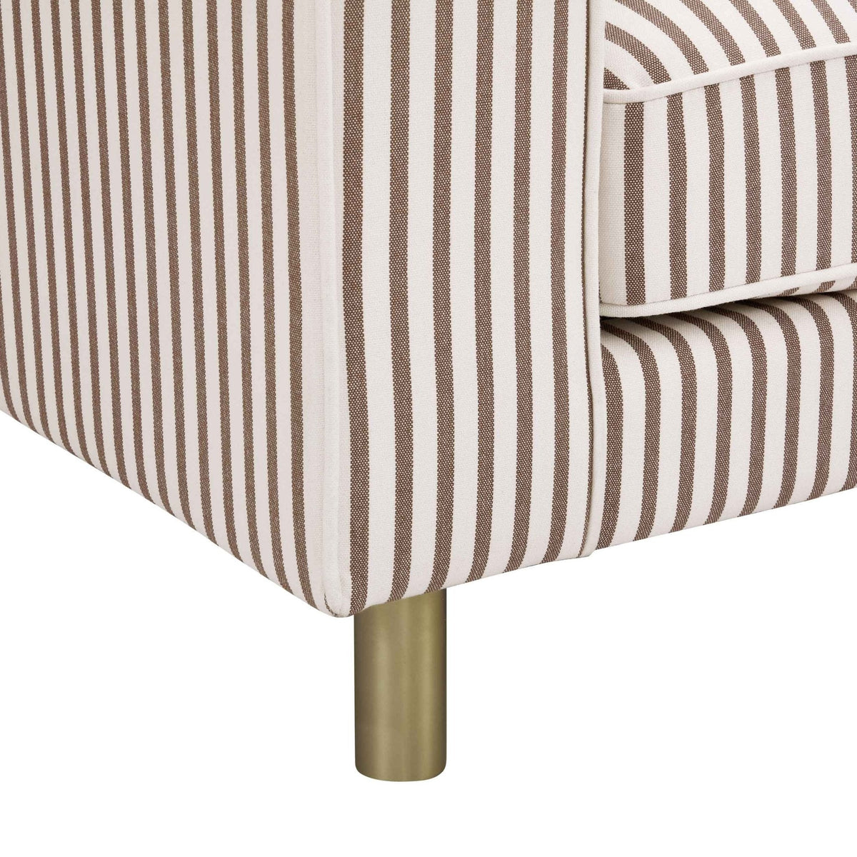 Dusklia - Soho 3 Seater Sofa - Chocolate Stripe