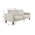 Dusklia - Soho 3 Seater Sofa - Beige