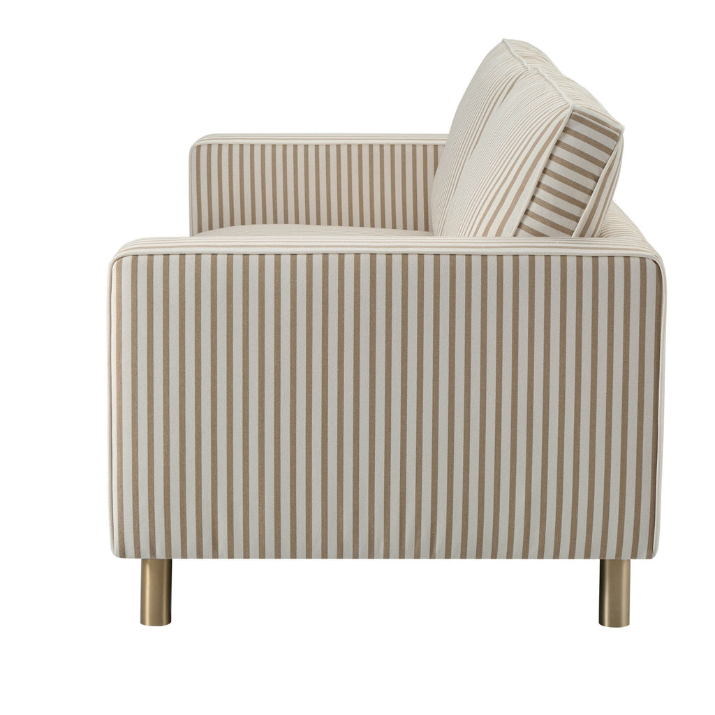 Dusklia - Soho 3 Seater Sofa - Sand Stripe