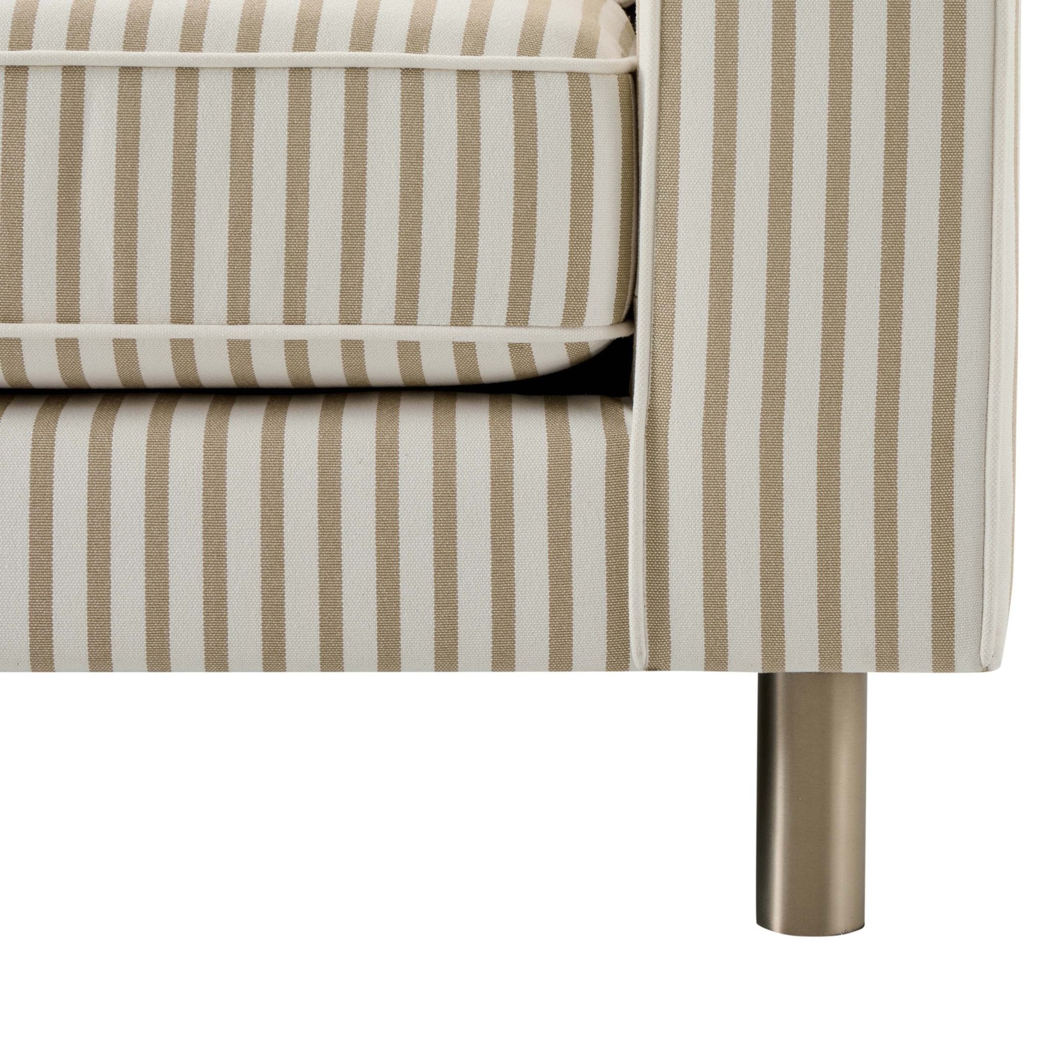 Dusklia - Soho 3 Seater Sofa - Sand Stripe
