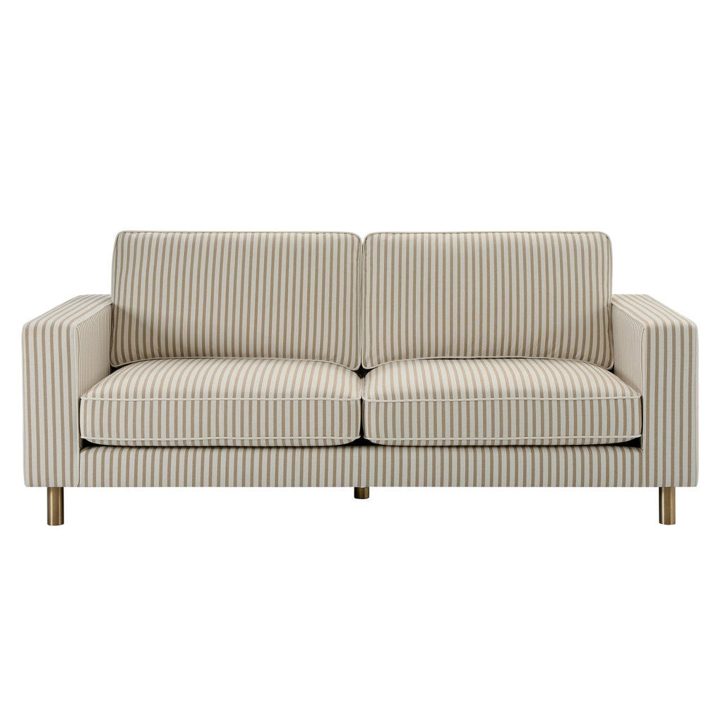 Dusklia - Soho 3 Seater Sofa - Sand Stripe