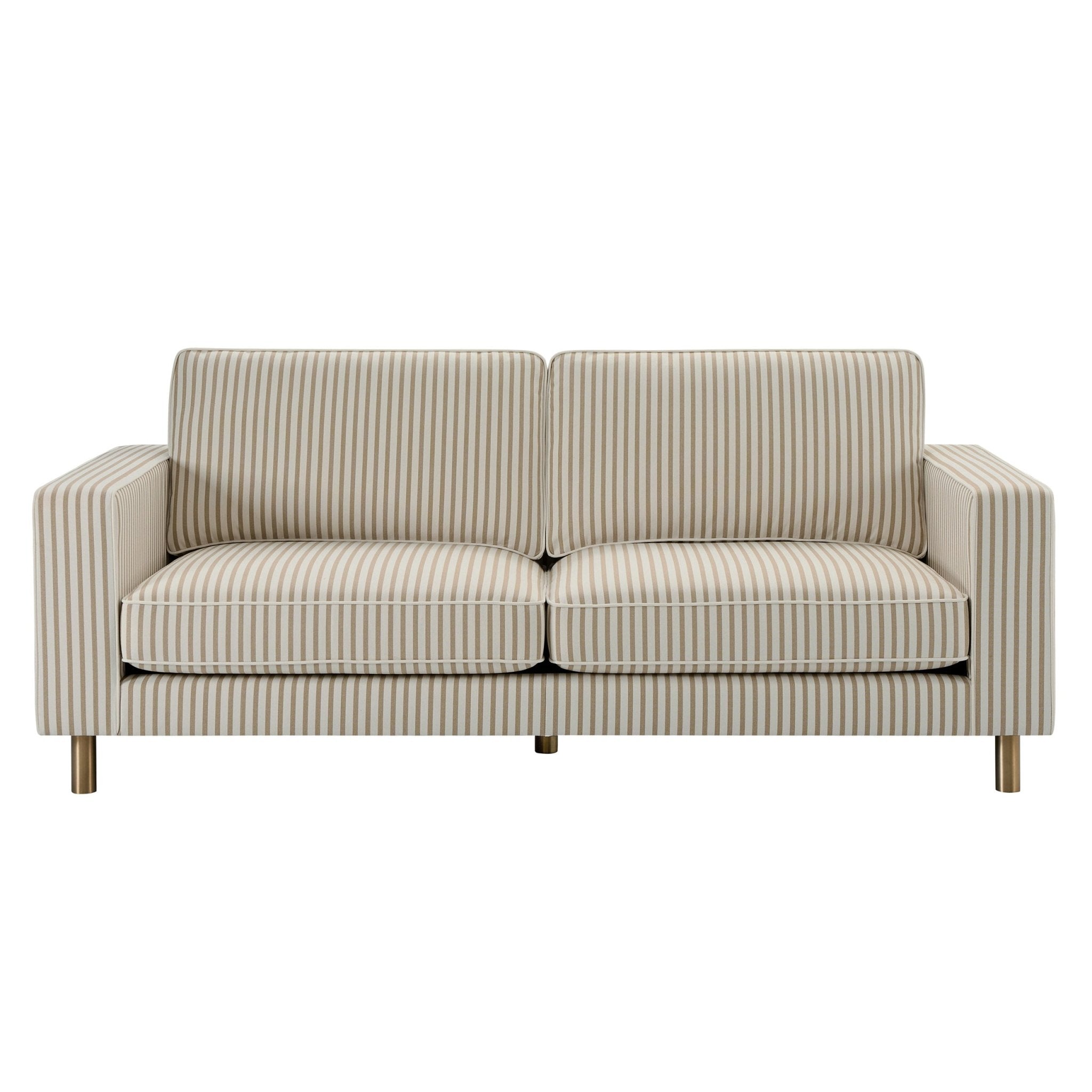 Dusklia - Soho 3 Seater Sofa - Sand Stripe