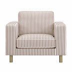 Dusklia - Soho Armchair -  Chocolate Stripe
