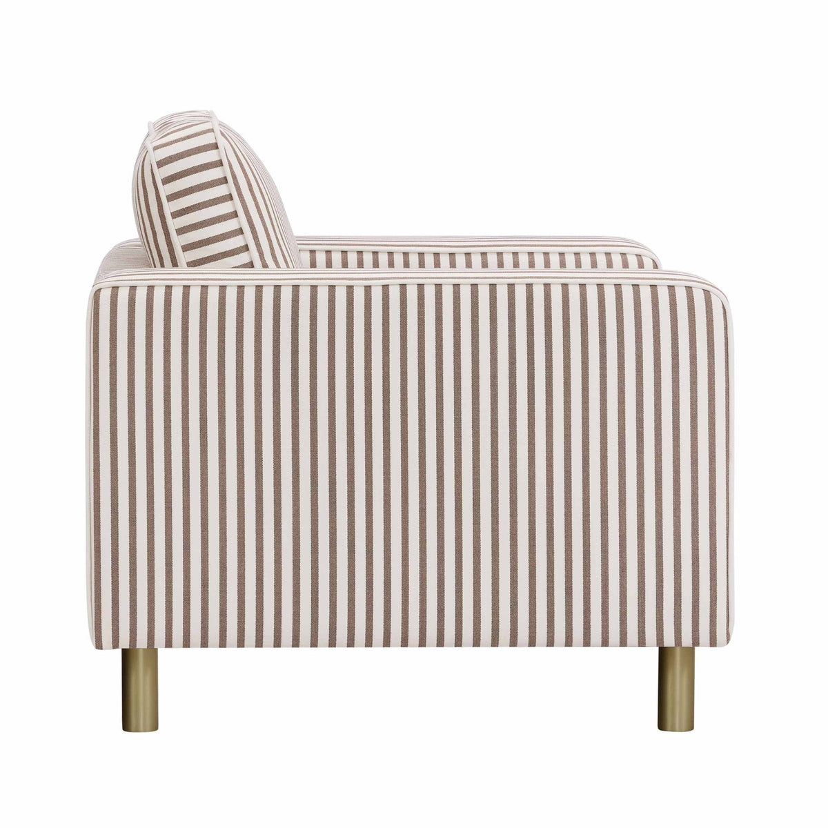 Dusklia - Soho Armchair -  Chocolate Stripe