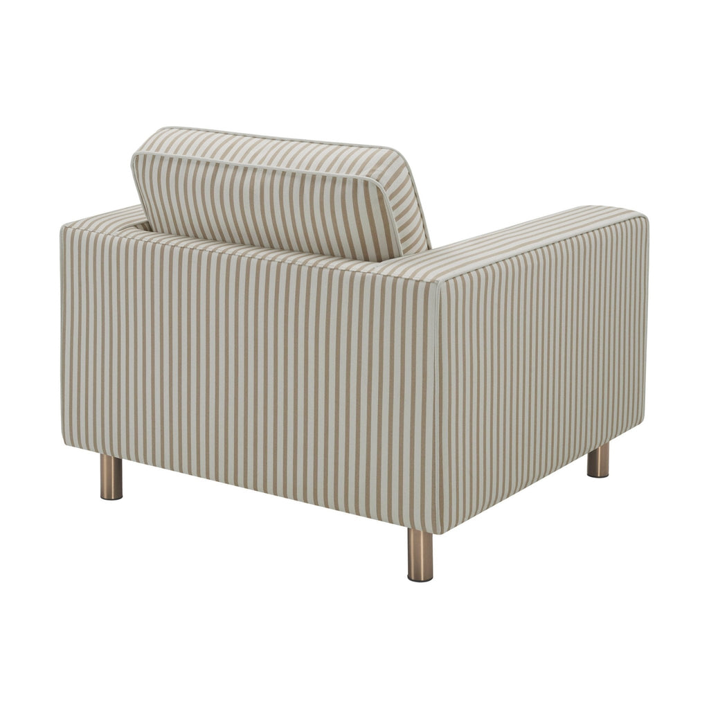 Dusklia - Soho Armchair - Sand Stripe
