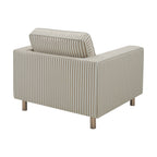 Dusklia - Soho Armchair - Sand Stripe