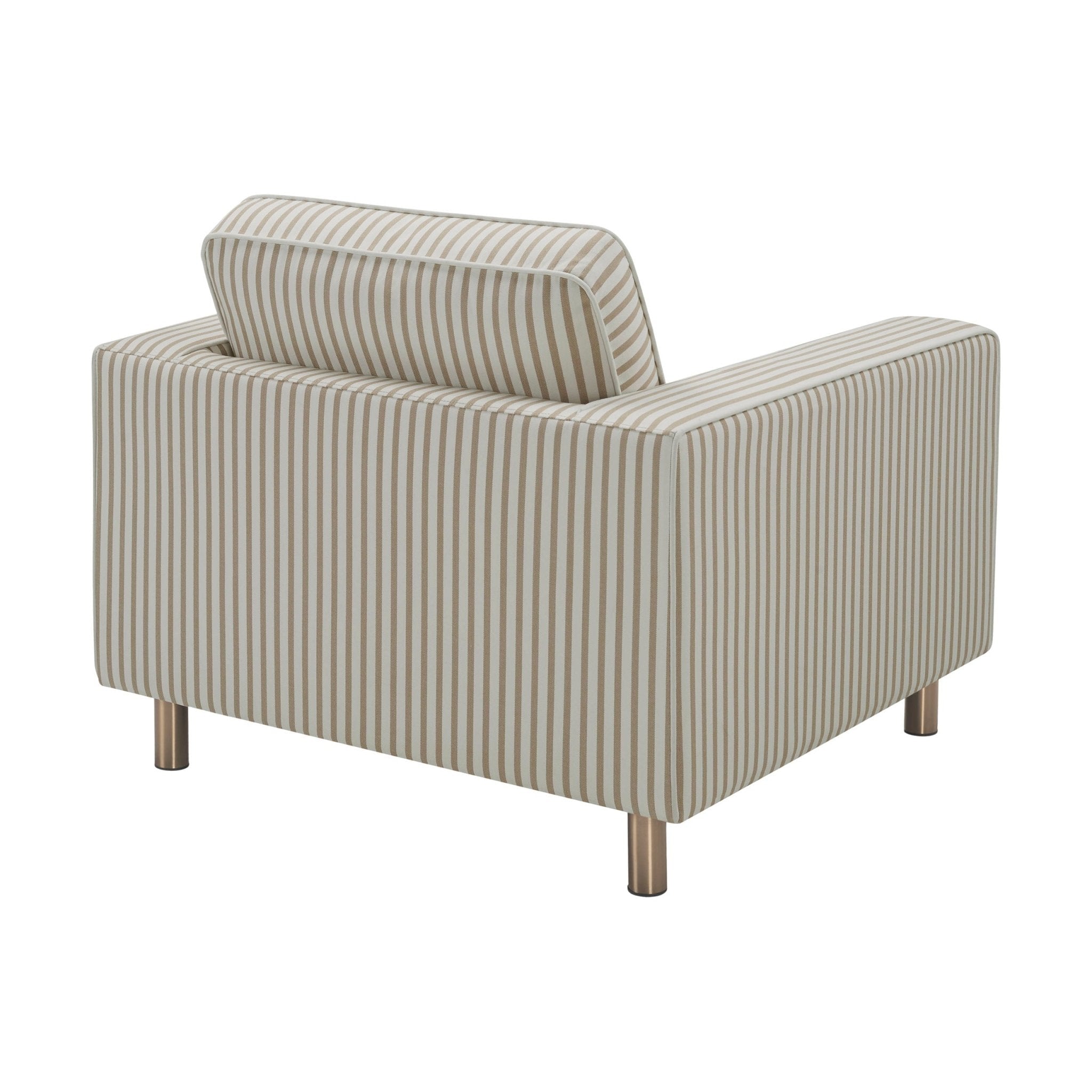Dusklia - Soho Armchair - Sand Stripe
