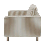 Dusklia - Soho Armchair - Sand Stripe