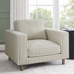 Dusklia - Soho Armchair - Sand Stripe