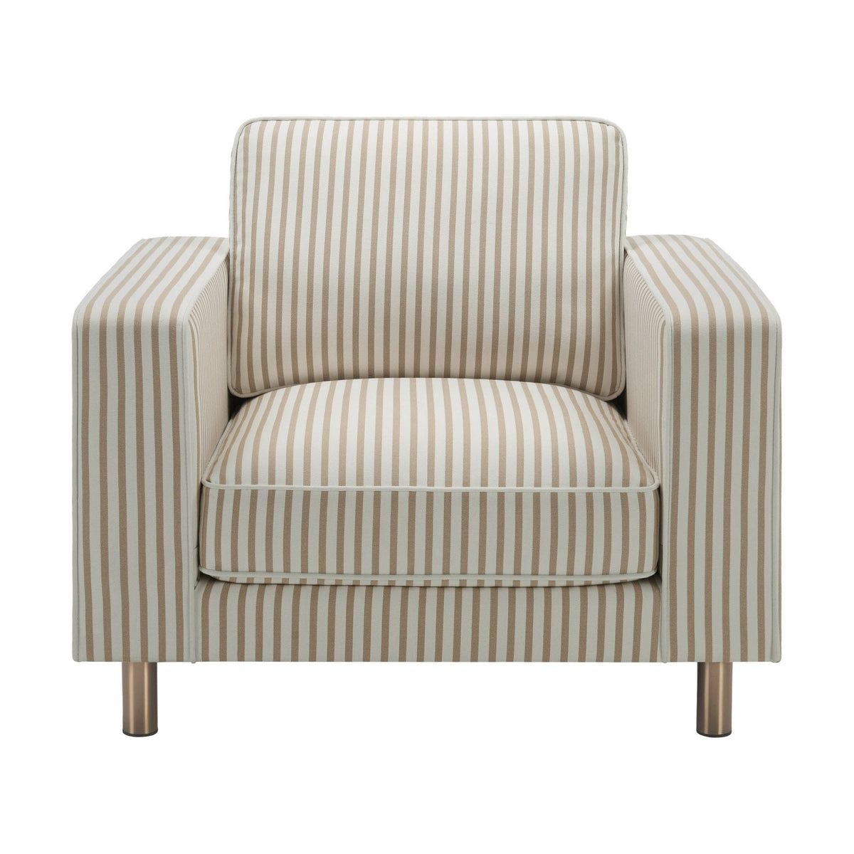Dusklia - Soho Armchair - Sand Stripe