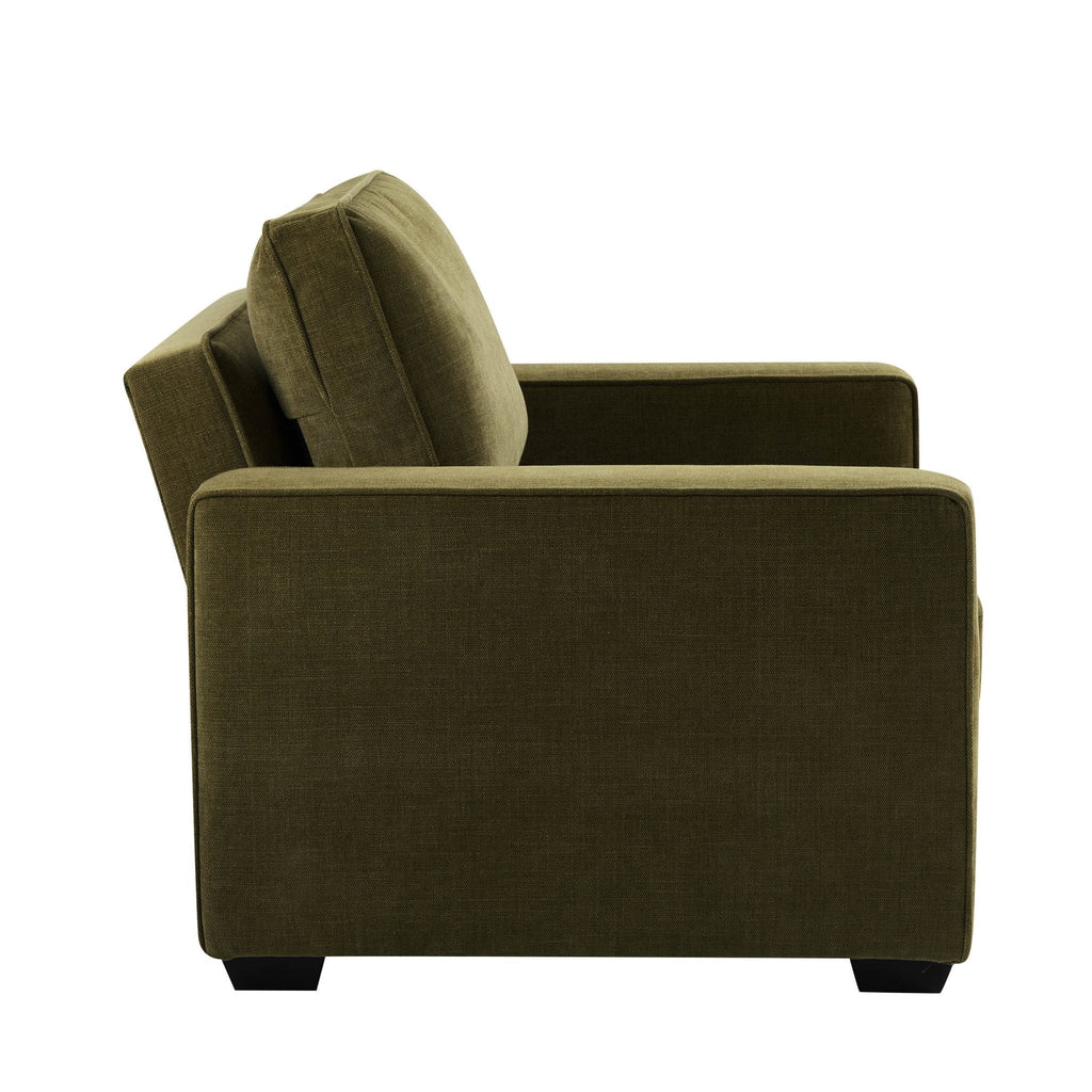 Dusklia - Soho Chair Bed - Chenille Olive