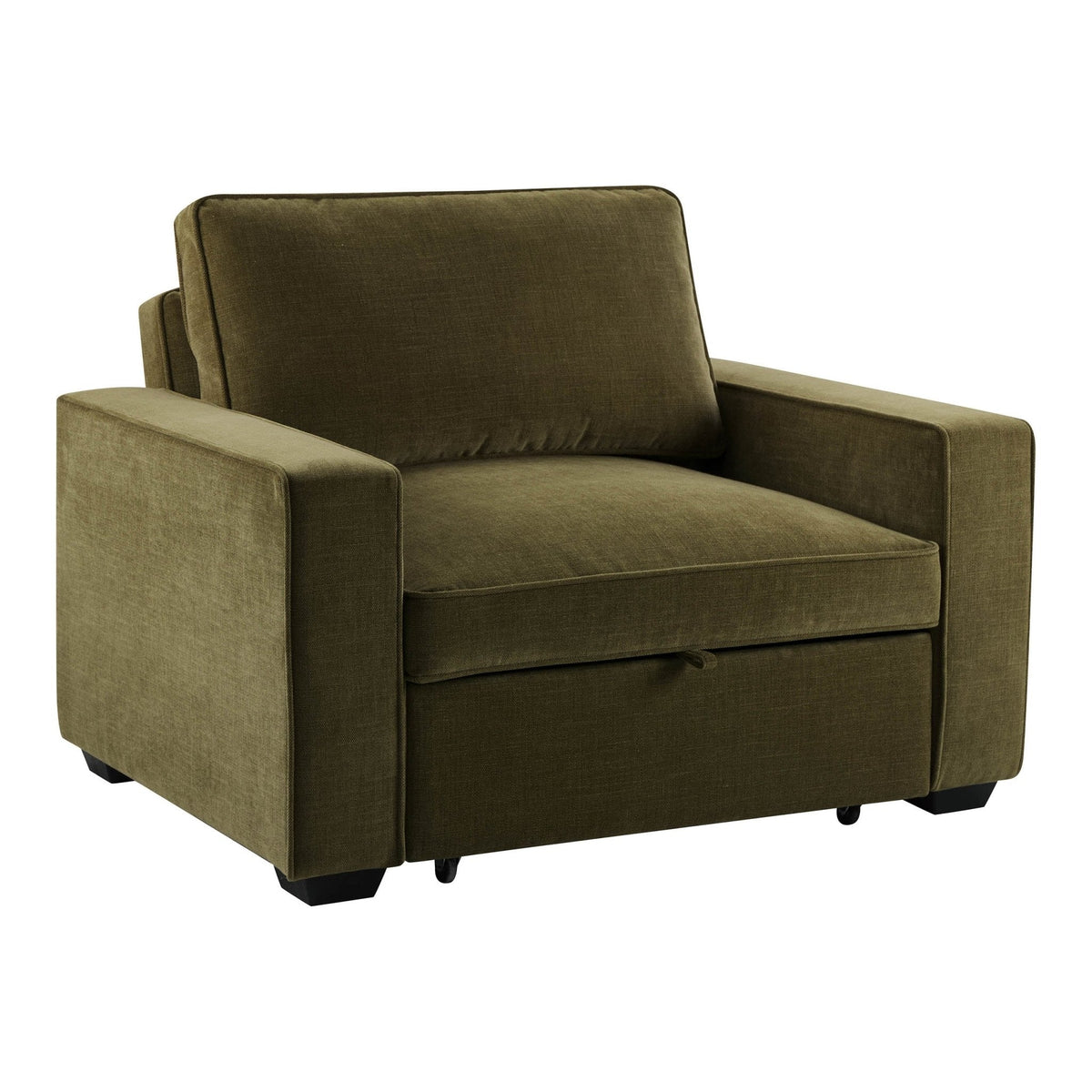 Dusklia - Soho Chair Bed - Chenille Olive