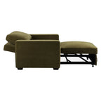 Dusklia - Soho Chair Bed - Chenille Olive