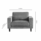Dusklia - Soho Chair Bed - Chenille Olive