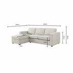 Dusklia - Soho Left Hand Storage Chaise Sofa - Mid Grey