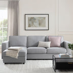 Dusklia - Soho Left Hand Storage Chaise Sofa - Mid Grey