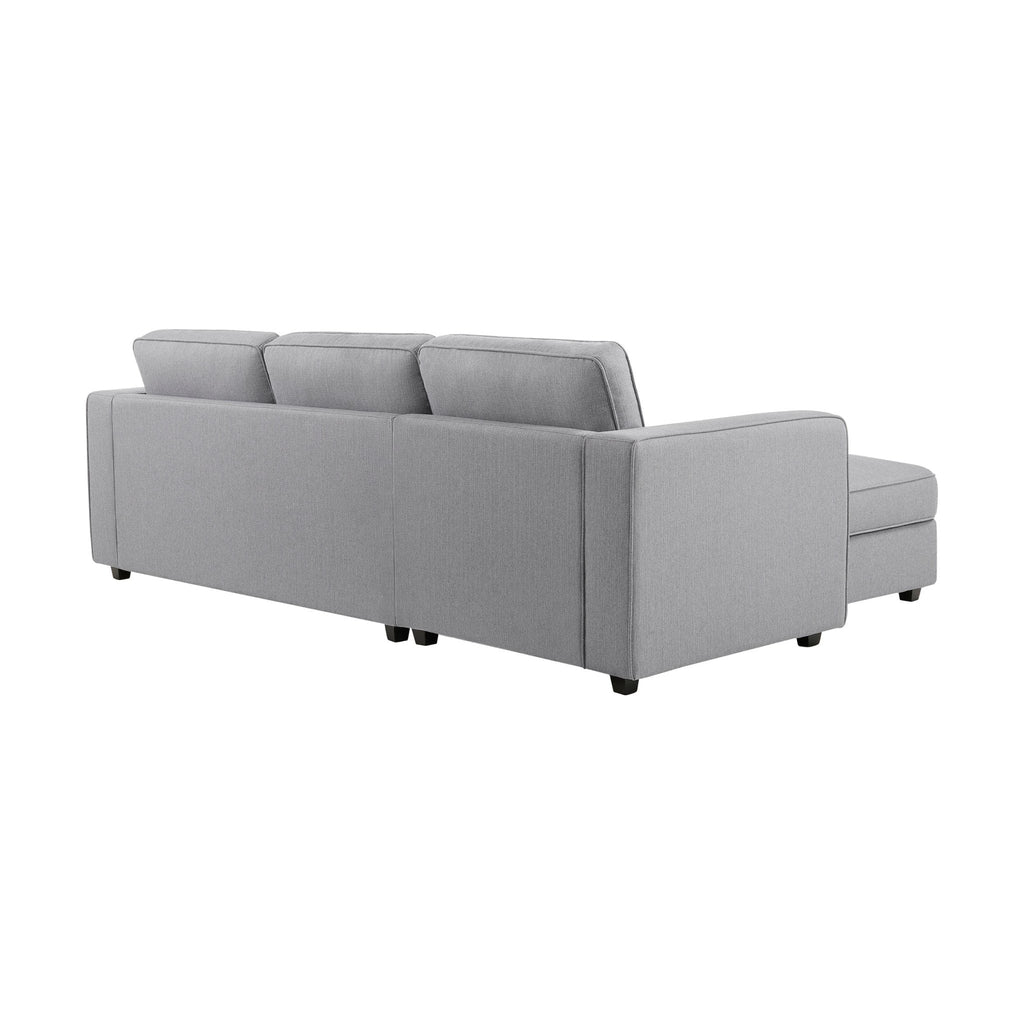 Dusklia - Soho Left Hand Storage Chaise Sofa - Mid Grey