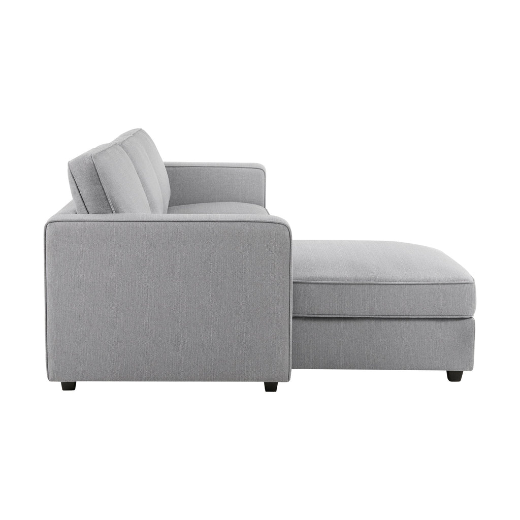 Dusklia - Soho Left Hand Storage Chaise Sofa - Mid Grey