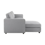 Dusklia - Soho Left Hand Storage Chaise Sofa - Mid Grey