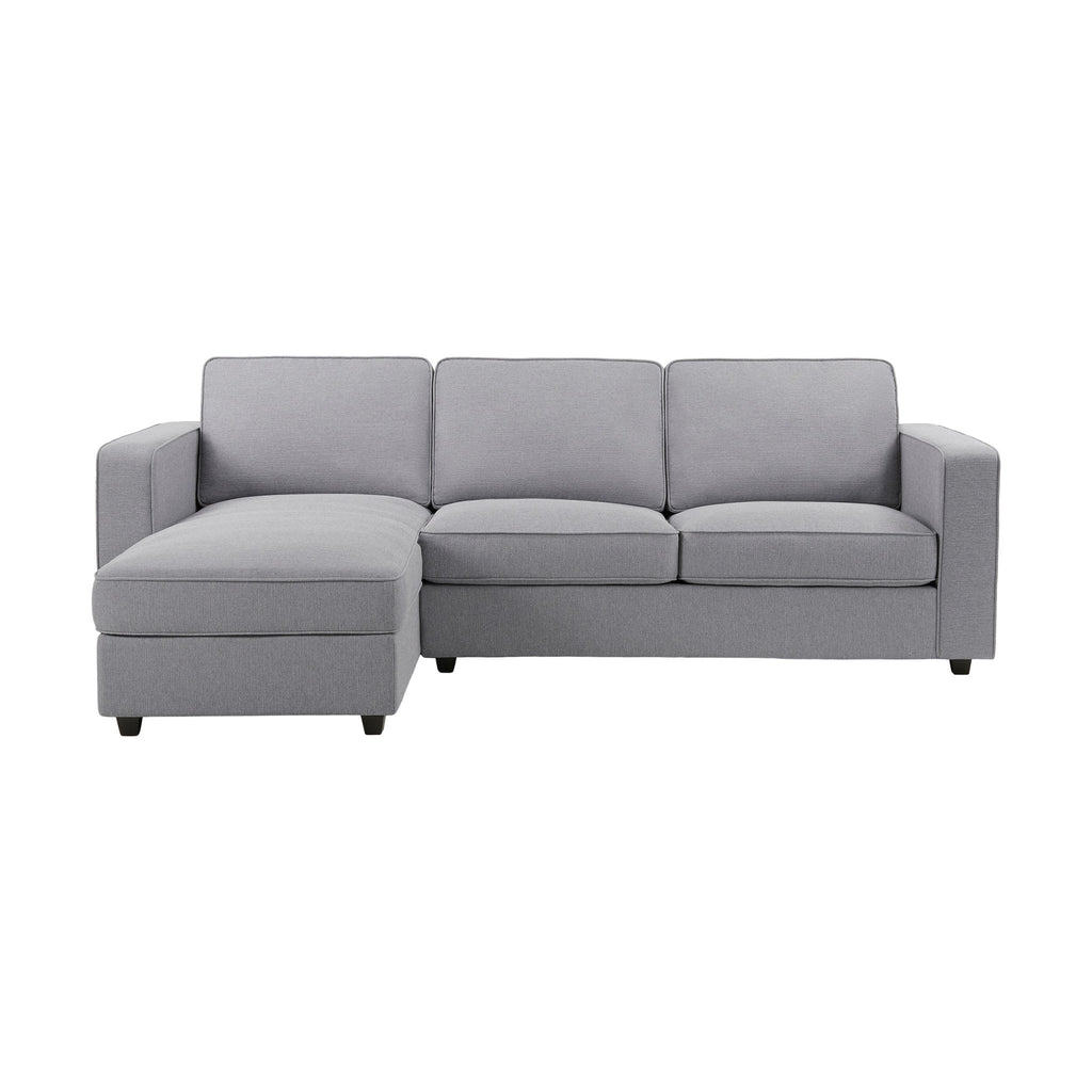 Dusklia - Soho Left Hand Storage Chaise Sofa - Mid Grey