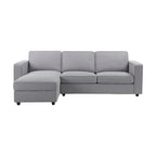 Dusklia - Soho Left Hand Storage Chaise Sofa - Mid Grey
