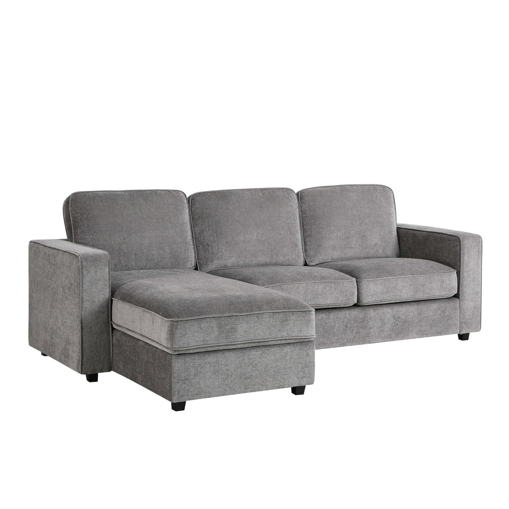 Dusklia - Soho Left Hand Storage Chaise Sofa - Grey